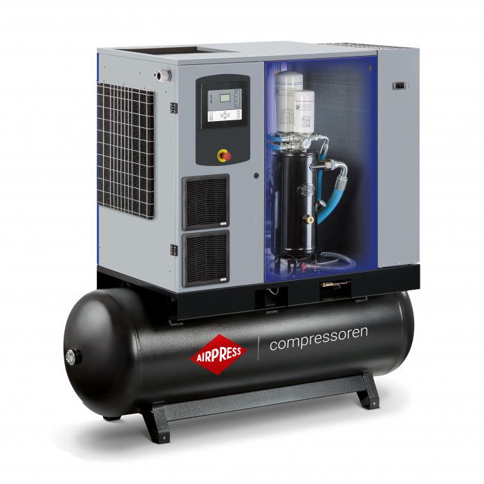 Screw compressor EcoPower 25D IVR Combi Dry 13 bar 25 HP/18.5 kW 804 - 3330 l/min 500 l