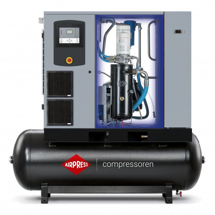 Screw compressor EcoPower 25D IVR Combi Dry 13 bar 25 HP/18.5 kW 804 - 3330 l/min 500 l