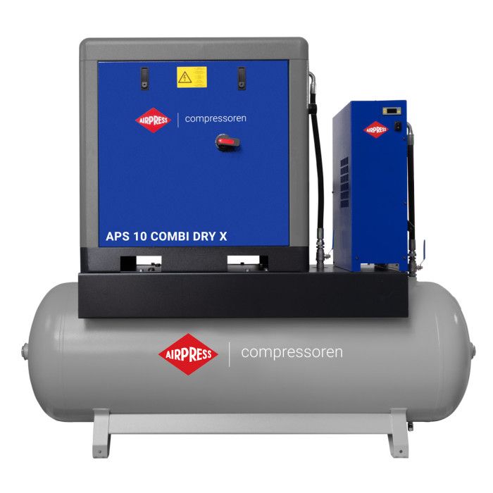 Screw Compressor APS X 10 Combi Dry 10 bar 10 HP/7.5 kW 970 l/min 500 l