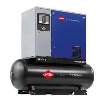 Screw Compressor APS 15D Combi Dry G3 10 bar 15 hp / 11 kW 1550 l/min 500 l