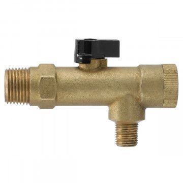 Ball valve + filter 1/2" and 1/4"