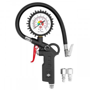 Tyre inflator with plugin nipples 12 bar