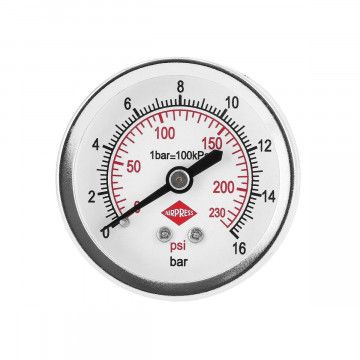 Pressure gauge 1/4" rear connection