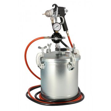 Paint spray unit 5.5 bar 2 mm nozzle 8.5 l cup