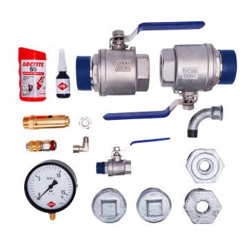Installation kit air receiver 500-1500l 2" screw compressor 55-90 kW 2" 11 bar